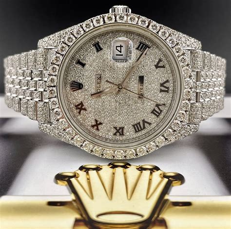 iced rolex day date|fully iced out Rolex watch.